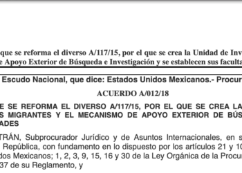 Acuerdo de creación de Mecanismo de Apoyo Exterior