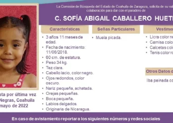 Sofía, de 3 años, iba con su mamá. El Río Bravo se la llevó y no saben nada de ella