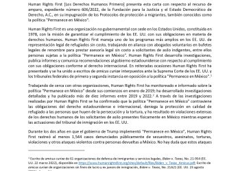 Amicus Curiae Human Rights First