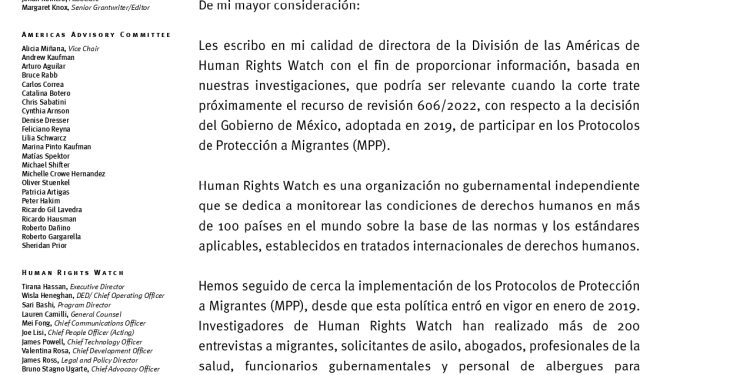 Amicus Curiae Human Rights Watch