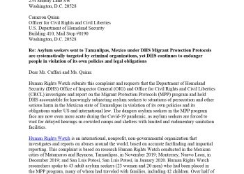 DHS OIG Formal Complaint Regarding ‘Remain in Mexico’
