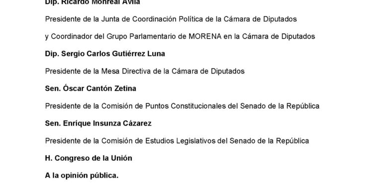 CARTA PÚBLICA