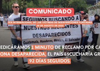 Si dedicáramos 1 minuto de reclamo por cada persona desaparecida, el país escucharía gritos 92 días seguidos