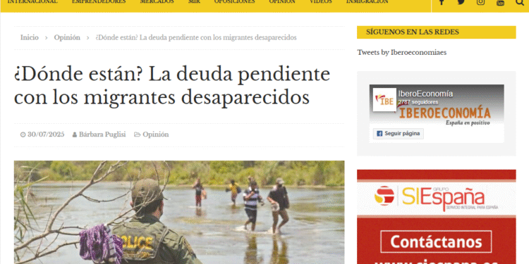 ¿Dónde están? La deuda pendiente con los migrantes desaparecidos