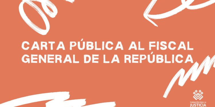 Carta al Fiscal General de la República. Solicitud de procedimiento público para la designación de la persona titular de la Fiscalía Especializada en Materia de Derechos Humanos