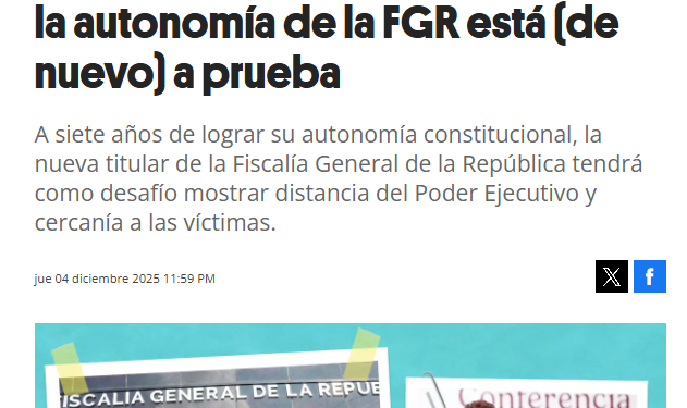 Tras la llegada de la nueva fiscal, la autonomía de la FGR está (de nuevo) a prueba