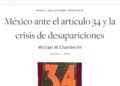 México ante el artículo 34 y la crisis de desapariciones