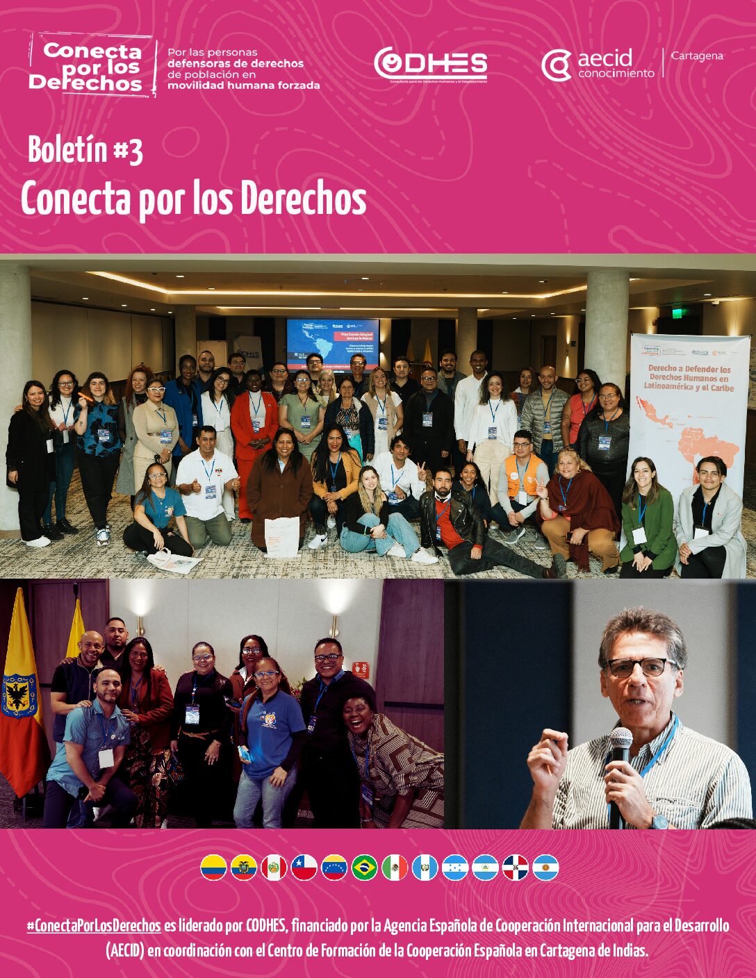Boletín # Conecta por los Derechos. En colaboración con CODHES, Colombia.