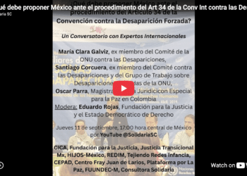 ¿Qué debe proponer México ante el procedimiento del Art 34 de la Conv Int contra las Desapariciones?