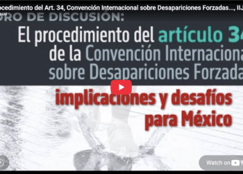 Procedimiento del Art. 34, Convención Internacional sobre Desapariciones Forzadas…, IIJ-UNAM